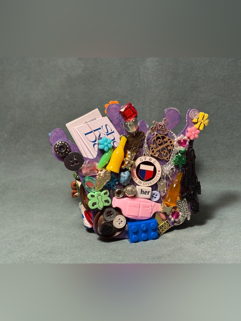 Handmade Eclectic Box for Business Cards or Rings